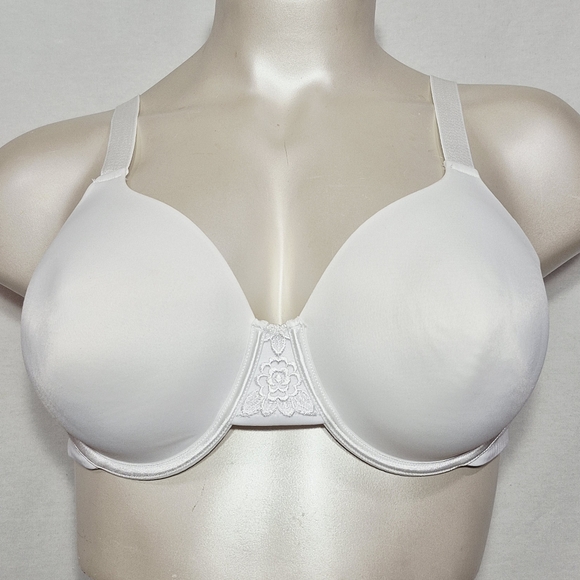 44C Vanity Fair 76380 Back Smoother Full Figure Underwire Bra White - Picture 1 of 4